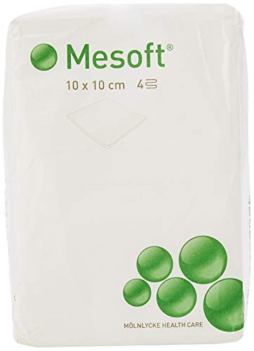 mesoft Pack di 100 Tamponi/impacco nontissés 10 cm x 10 cm
