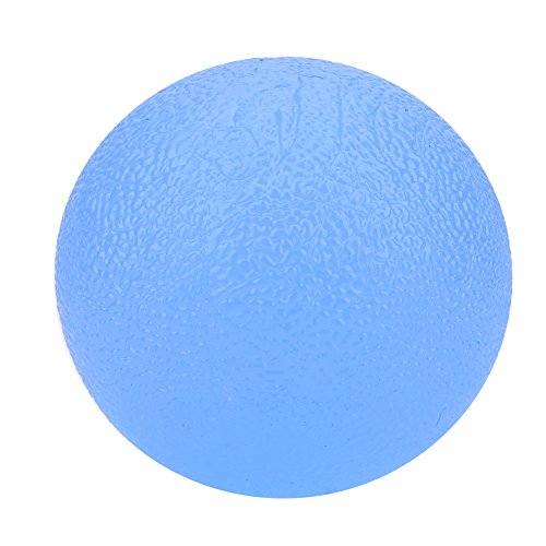 Pallone da Sforzo di Silicone Massaggio della Dito per Profondo del Mano del Muscolo Terapia(Blu)