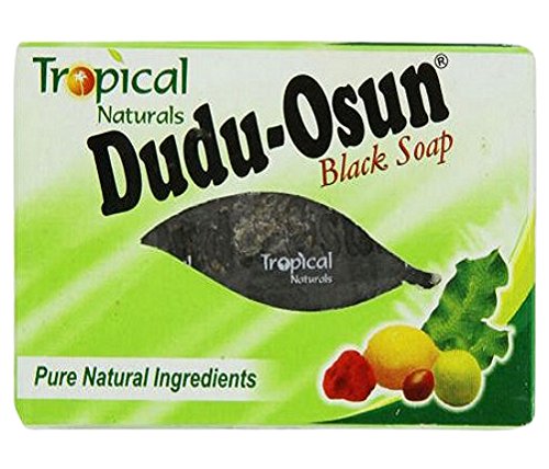 Dudu Osun, Sapone puro, Aroma tropicale, Per la pelle danneggiata, Naturale, Colore: nero, Peso: 150 g