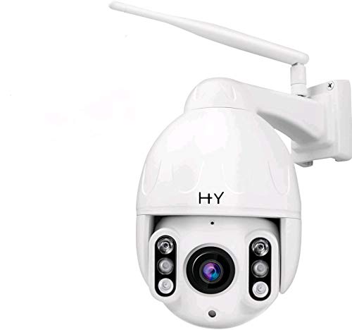 Telecamera HD Wifi PTZ ONVIF per Esterni, H + Y 1080P Wireless Sicurezza Domestica Telecamera di Sorveglianza Rilevamento del Movimento Audio Bidirezionale Visione Notturna 196ft Impermeabile