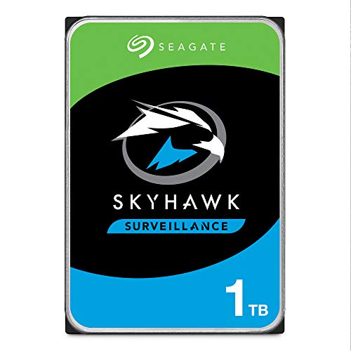 Seagate SkyHawk, Unità Disco Interna da 1 TB per Applicazioni di Sorveglianza, Unità SATA da 6 Gbit/s, 3.5”, Cache da 64 MB per Sistemi con Videocamere DVR e NVR ST1000VX005