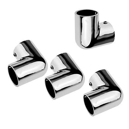 HaoYueDa 4pcs Barca/Marine 1/7 / 8inch 90 Gradi corrimano Montaggio T dell'Acciaio Inossidabile