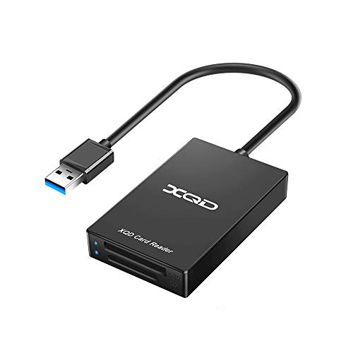 Lettore di schede SD XQD Il lettore di schede di memoria a doppio slot USB3.0 è compatibile con XQD/ SD/ Sony Serie M/ Lexar USB Mark Card/ SD/ SDHC/ MMC/ RS Supporto MMC Windows / Mac Linux ecc.