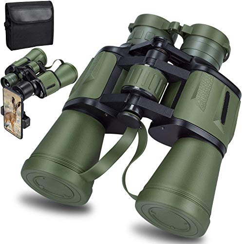 20X50 Ad Alta Potenza Militare Binocoli, HD Professionali/Giornalieri Binocolo Impermeabile per Adulti Birdwatching Viaggio Calcio - BAK4 Prisma FMC Lens