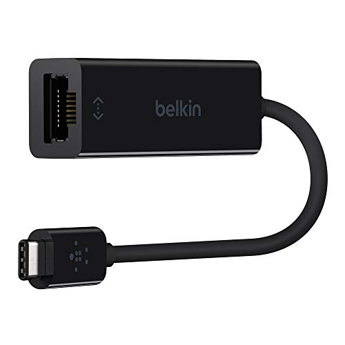 Belkin F2CU040btBLK Adattatore da USB-C a Gigabit Ethernet, Compatibile con iPad Pro