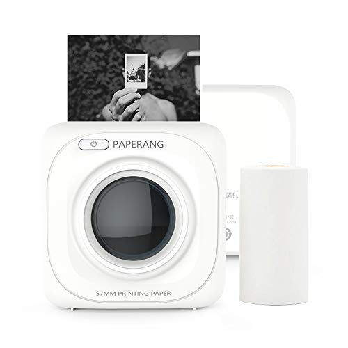 PAPERANG Mini Stampante Termica Blutooth 4.0, Per Immagini/Foto/Etichette/Messaggi/Elenchi Record/Pagine Web Stampa, Con cavo USB Connessione Telefonica Wireless, Compatibile con Android iOS Windows