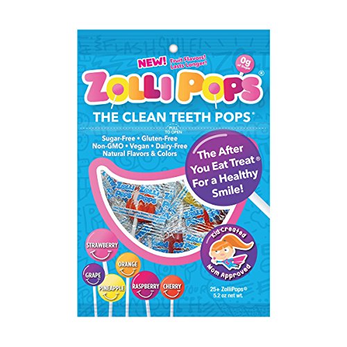 Zollipops Clean Teeth Pops, Anti Cavity Lollipops, Variety Pack, 25 Count by Zollipops