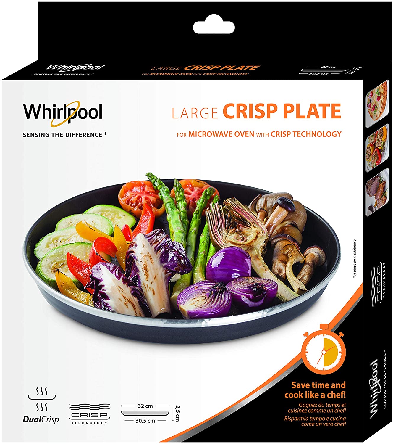 Whirlpool AVM305 Piatto Crisp grande per forno a microonde