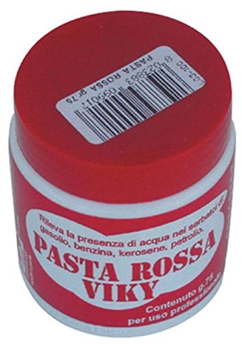 VIKY Pasta Rossa rileva la presenza di Acqua nei Serbatoi di Carburante gasolio Benzina Kerosene Petrolio gr 75