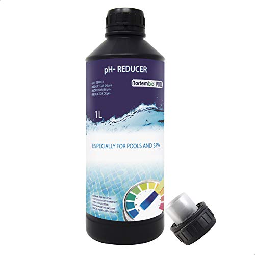 Nortembio Pool PH- Minus 1 L, Riduttore Naturale di PH per Piscina e Spa. Migliora la qualità dell'Acqua, Regolatore di PH, Vantaggioso per la Salute. Prodotto CE.