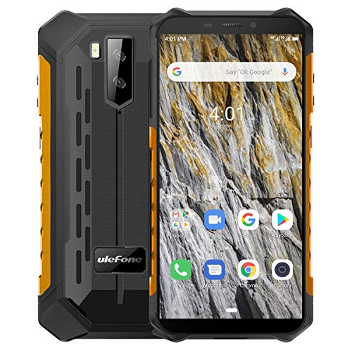Ulefone Armor X3 Telefono Cellulari Robusto 2020 Android 9.0, 32GB ROM 5000mAh Smartphone Rugged,128GB Espandibili Fotocamera 8MP+2MP+5MP, 5,5 Pollici Cellulare Antiurto-Arancia