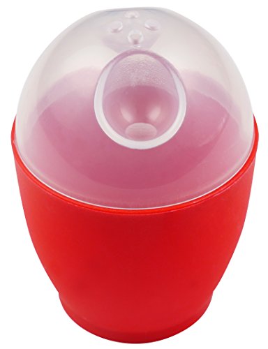 good2heat, cuoci Uova da microonde, Rosso, plastica, Red, 6 x 6 x 9 cm