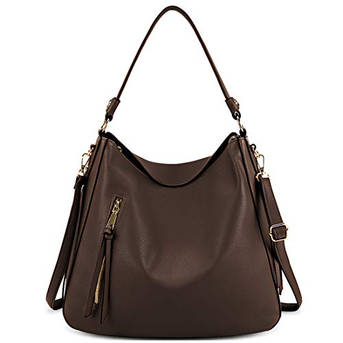 NEWHEY Borsa a Mano Donna PU Pelle Borsa Tracolla Grande Borse a Spalla Impermeabile Hobo con Staccabile Tracolla per Shopping Lavoro Scuola