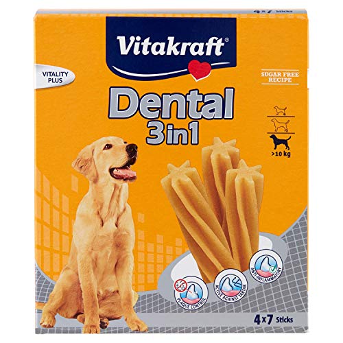 Vitakraft Cura Dentale Snack per Cani Multipack Dental 3 in 1 Sticks