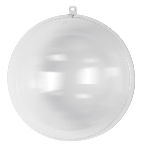 Rayher 3945737 - Palline di plastica, 2 metà della sfera, diametro: 20 cm, colore: trasparente.