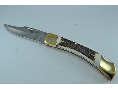 Coltello Celaya Caccia Puma Ottone corna di cervi 10cm