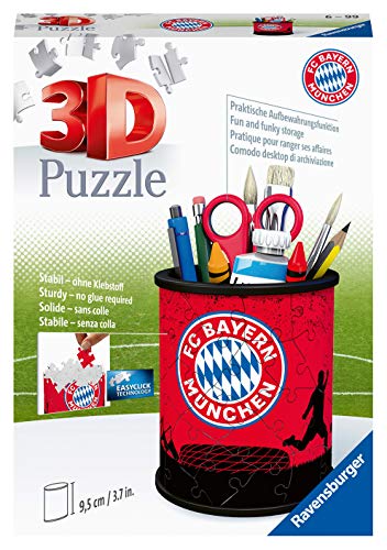 Ravensburger 11215 – Portaoggetti conpuzzle 3D con FC Bayern (Versione Tedesca)