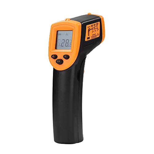 Fesjoy HW600 Termometro a infrarossi senza contatto portatile Display LCD Misuratore di temperatura, Termometro industriale digitale IR Termometro a pirometro laser, -50~600 ° C / -58~1122 ° F (NO