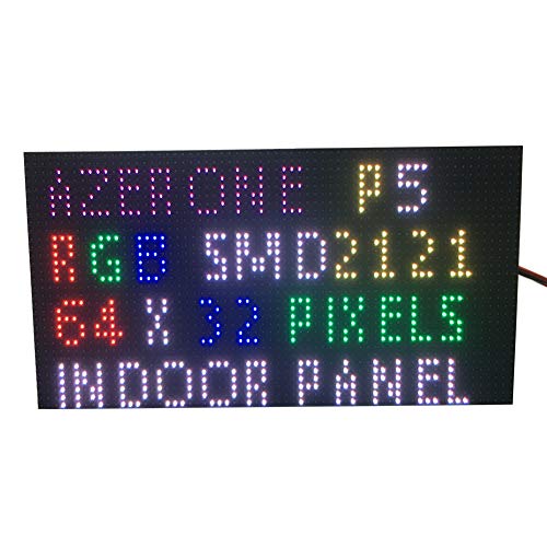 Display LED P5 da interni 64 x 32 pixel, 320 mm x 160 mm, 1/16 Scan SMD 2 in1, modulo RGB da 5 mm