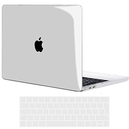 TECOOL Custodia MacBook PRO 15 Pollici 2019 2018 2017 2016 Case, Plastica Cover Rigida Copertina & Copertura della Tastiera per MacBook PRO 15,4 con Touch Bar (Modello: A1707/ A1990) -Trasparente
