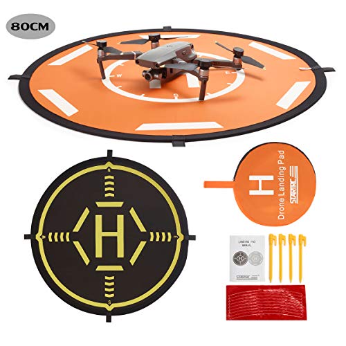 Drone Landing Pad,80CM Helipad Dronepad per DJI Mavic PRO/Mavic Air 2/ Spark/Mavic 2 /Mavic Mini Phantom 3 Phantom 4 Inspire 1 FIMI X8SE Quadcopter