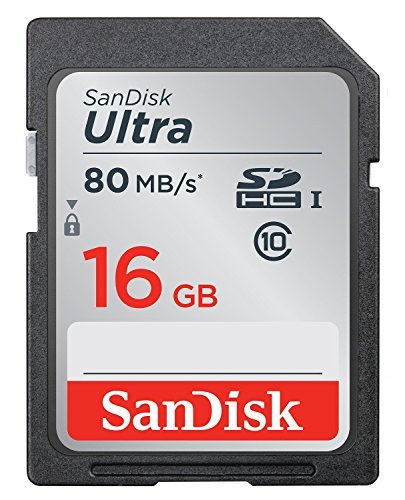 SanDisk Ultra Scheda di Memoria SDHC FFP, Velocità fino a 80 MB/sec, 16 GB, Classe 10