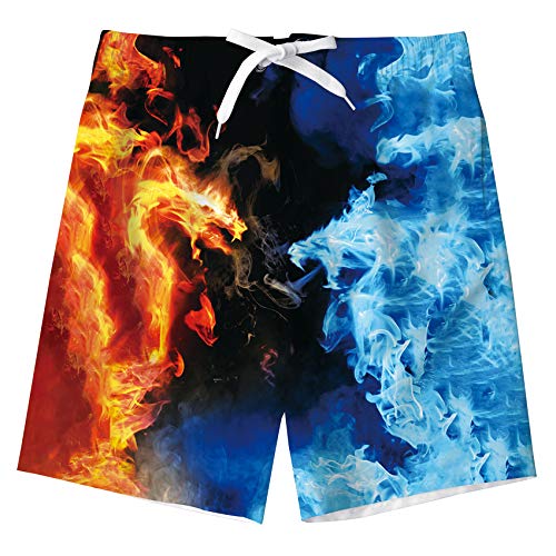 TUONROAD Bambino Nuotare Pantaloncini Divertente 3D Stampato Asciugatura Rapida Costumi da Bagno Bambini Board Shorts 11-12 Anni