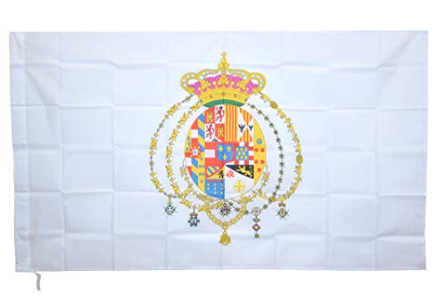 G.V. Bandiera Storica Regno delle Due Sicilie Borbone Napoli 90X150 Alta qualità Tessuto