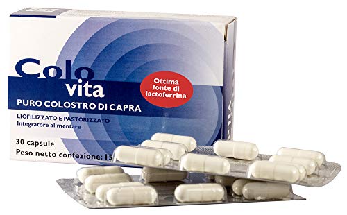 Oh International, COLOVITA- Puro Colostro di capra lactoferrina di Capra - 30 caps da 500 mg