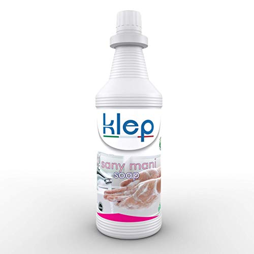 KLEP - Sany Mani Sapone lavamani igienizzante, detergente, sanificante, Antibatterico (1 LITRO)