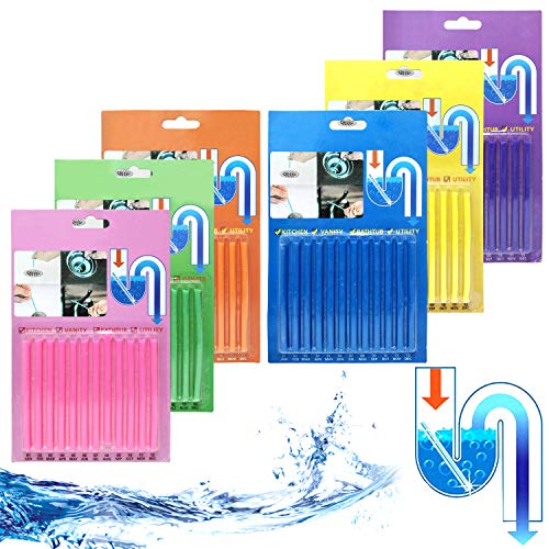 72 pezzi Sani Sticks Drain Sticks a zoccoli di ostruzione e cattivi odori provati