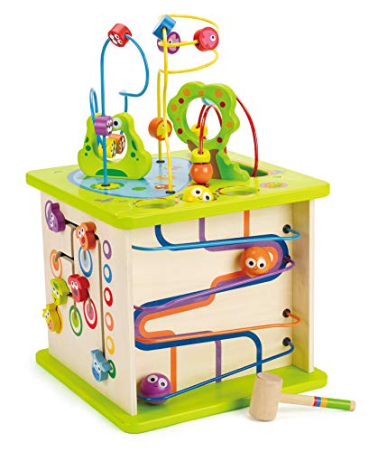 Hape- Cubo con Animaletti Gioco, Multicolore, E1810