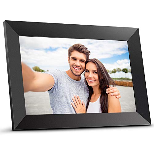 Bqeel Cornice digitale foto 10 pollici con IPS Display Smart Cornice foto Android 6.0 Cornice digitale WI-FI a trasmissione Super Privacy Cornice foto multifuzione Touch screen