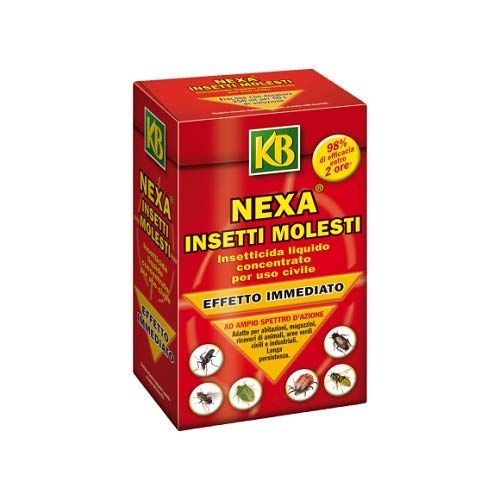 NEXA Insetti MOLESTI 250ML INSETTICIDA Liquido Contro ZANZARE PULCI ZECCHE Acari Mosche VESPE TARLI SCORPIONI ECC