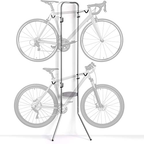 Michelangelo Gravity 2 Bike Storage Rack - Stand Portabiciclette Michelangelo Gravity, ideale per garage, uffici, appartamenti o altri spazi interni –. Non richiede di praticare fori nelle pareti.