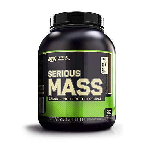 Optimum Nutrition Serious Mass Gainer, Proteine Whey in Polvere per Aumentare la Massa Muscolare con Creatina, Glutammina e Vitamine, Cioccolato, 8 Porzioni, 2.73 Kg, il Packaging Potrebbe Variare