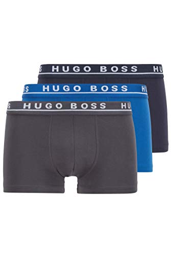 BOSS Hugo Boss Trunk 3P CO/EL, boxer Uomo, Blu (Open Blue), M