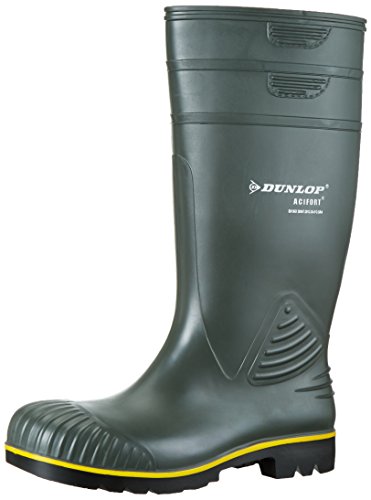 Dunlop Acifort Heavy Duty Stivali di Gomma, Verde, EU 43