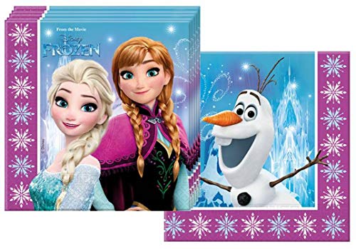 Tovaglioli Disney Frozen Lights 33 x 33 cm - 20 pezzi