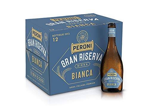 Birra Peroni Gran Riserva Bianca - Birra Italiana Premium - 12 Bottiglie x 50 cl (6 litri)