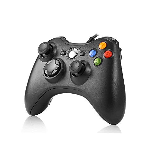 JAMSWALL Game Controller per Xbox 360,Wired Game Controller Gamepad Controller Cablato USB, Joystick, Joypad Compatibile per Microsoft Xbox & Slim 360 PC Windows