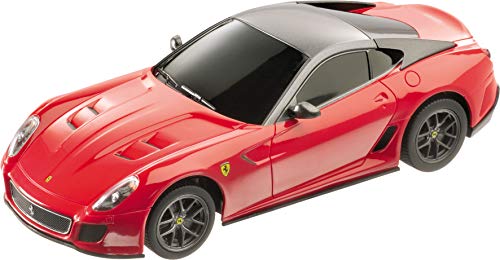Mondo Motors - macchina radiocomandata ferrari R/C - modello 599 GTO in scala 1/24- Auto Gioco per Bambino - rossa - 63119
