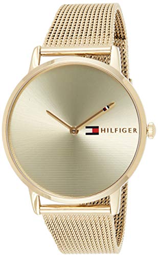 Tommy Hilfiger Orologio Analogico Quarzo Donna con Cinturino in Placcato Oro 1781972