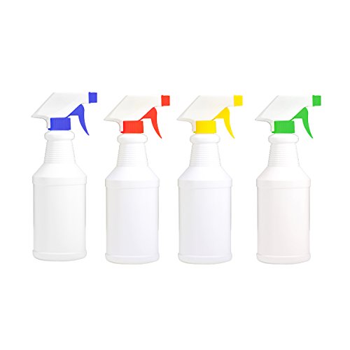 Wei Xi - Borraccia spray professionale in plastica per soluzioni di pulizia, con tecnologia a prova di perdite, capacità 500 ml, confezione da 4 flaconi spray professionali resistenti e multiuso Stile 1