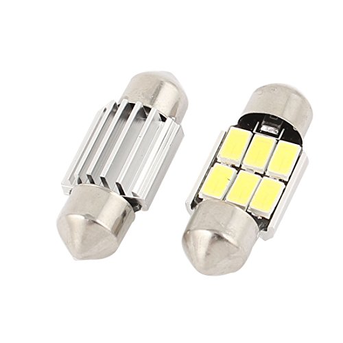 sourcingmap 2pz 31mm 6SMD 5630 LED Canbus A Siluro Cupola Di Luce 3021 Interna