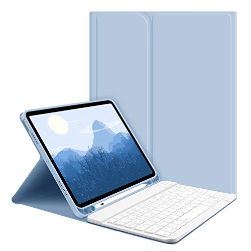 GOOJODOQ Custodia Tastiera per iPad Air 4, Custodia con Tastiera per iPad Air 4 10.9