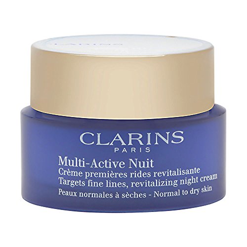 Clarins Crema Multi Active Nuit - Crema Viso per pelle normale e secca, 50 ml
