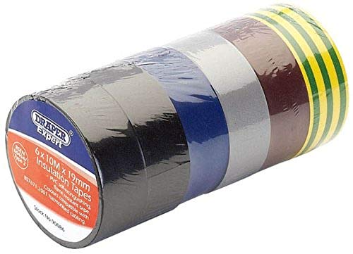 Draper 90086-6 nastri isolanti colorati (10 m x 19 mm)