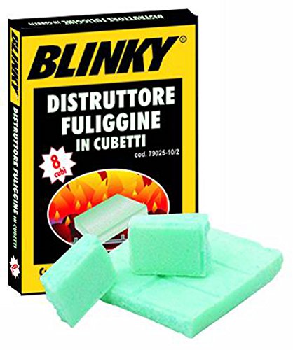 Distruttore Fuliggine Blinky P/Stufe Carb/Legna 8 Cubi