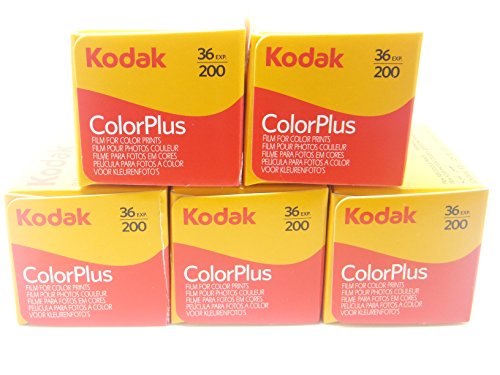 5 rotoli di Kodak Colorplus 200 asa 36 esposizione (confezione da 5)